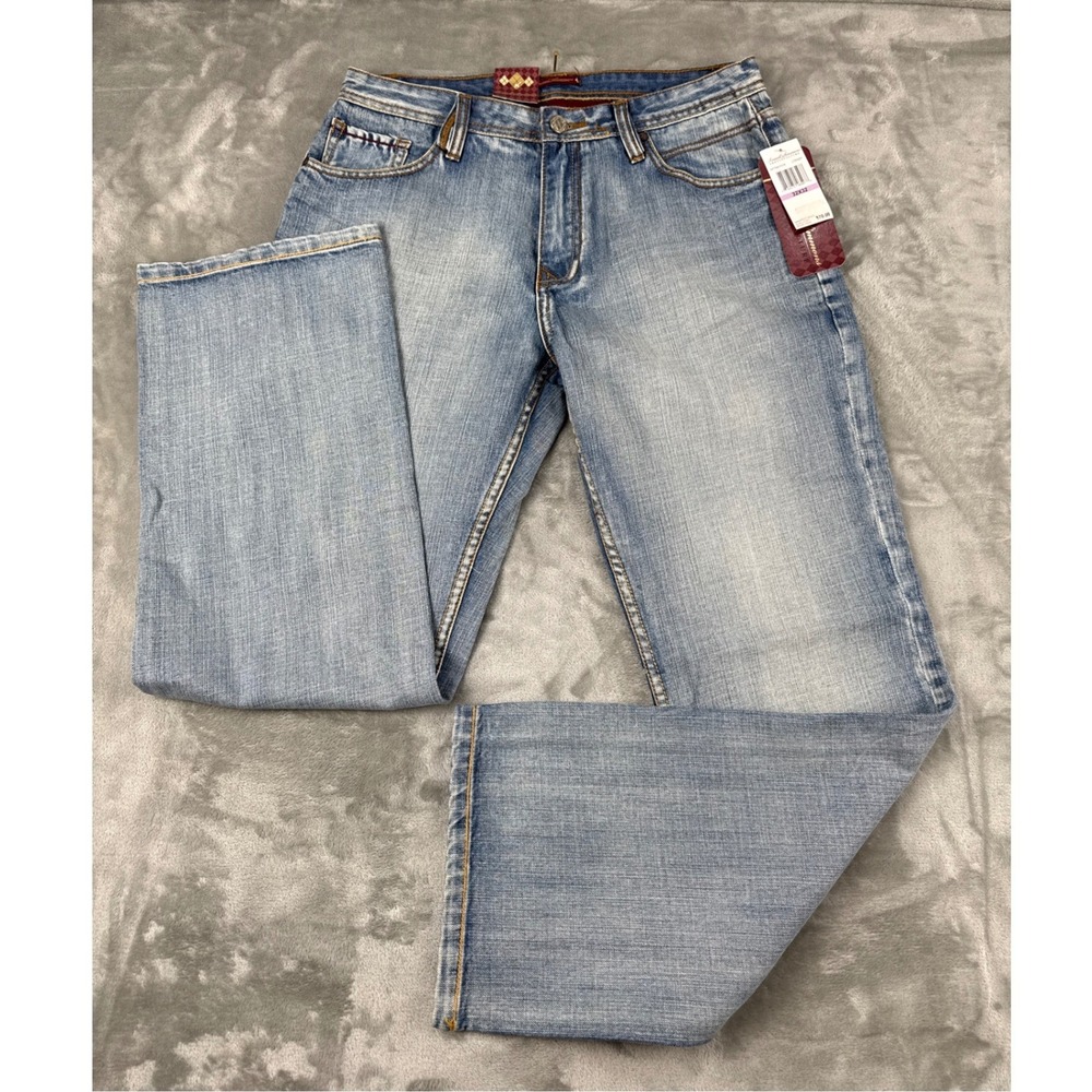 Argyleculture Russell Simmons Mens Light Wash Straight Leg Jeans 32x32 NWT
